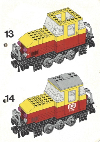 Diesellokomotive mit Lego