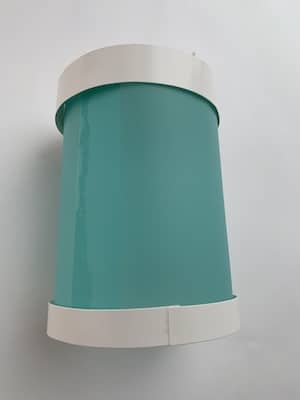 Laterne-Zylinder mit Boden und Deckel verkleben