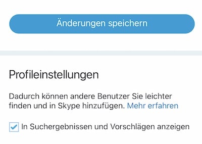 Sichtbarkeit des Skype-profils ändern