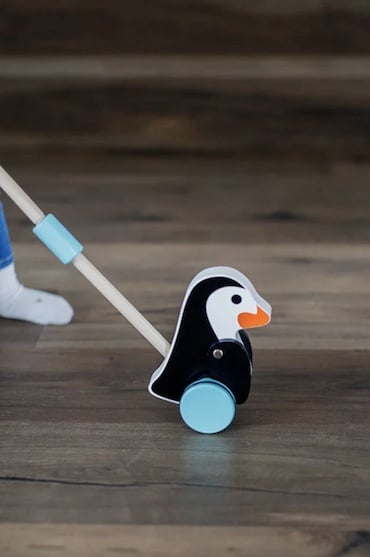 Schiebetier-Spielzeug Pinguin