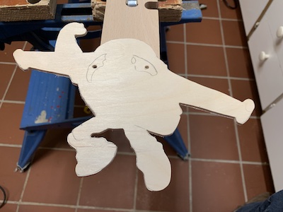  Buzz Lightyear Figur aus Sperrholz aussägen