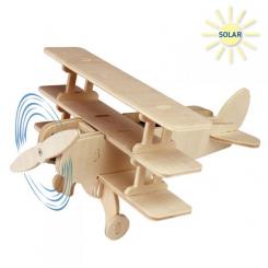 Holzbausatz Flugzeug mit Solarantrieb
