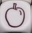 Würfel-Symbol Apfel