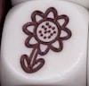 Würfel-Symbol Blume