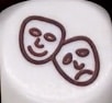 Würfel-Symbol zwei Masken