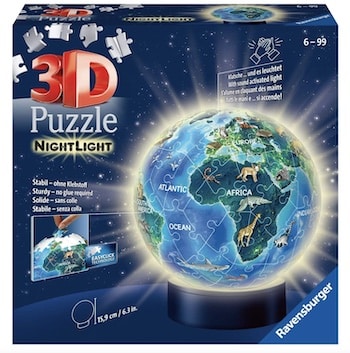 3D Puzzle als Nachtlicht Globus
