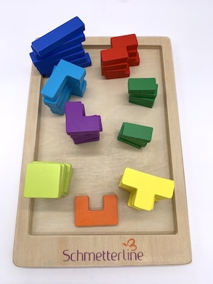 Puzzle Aufgabe mit 8 Farben