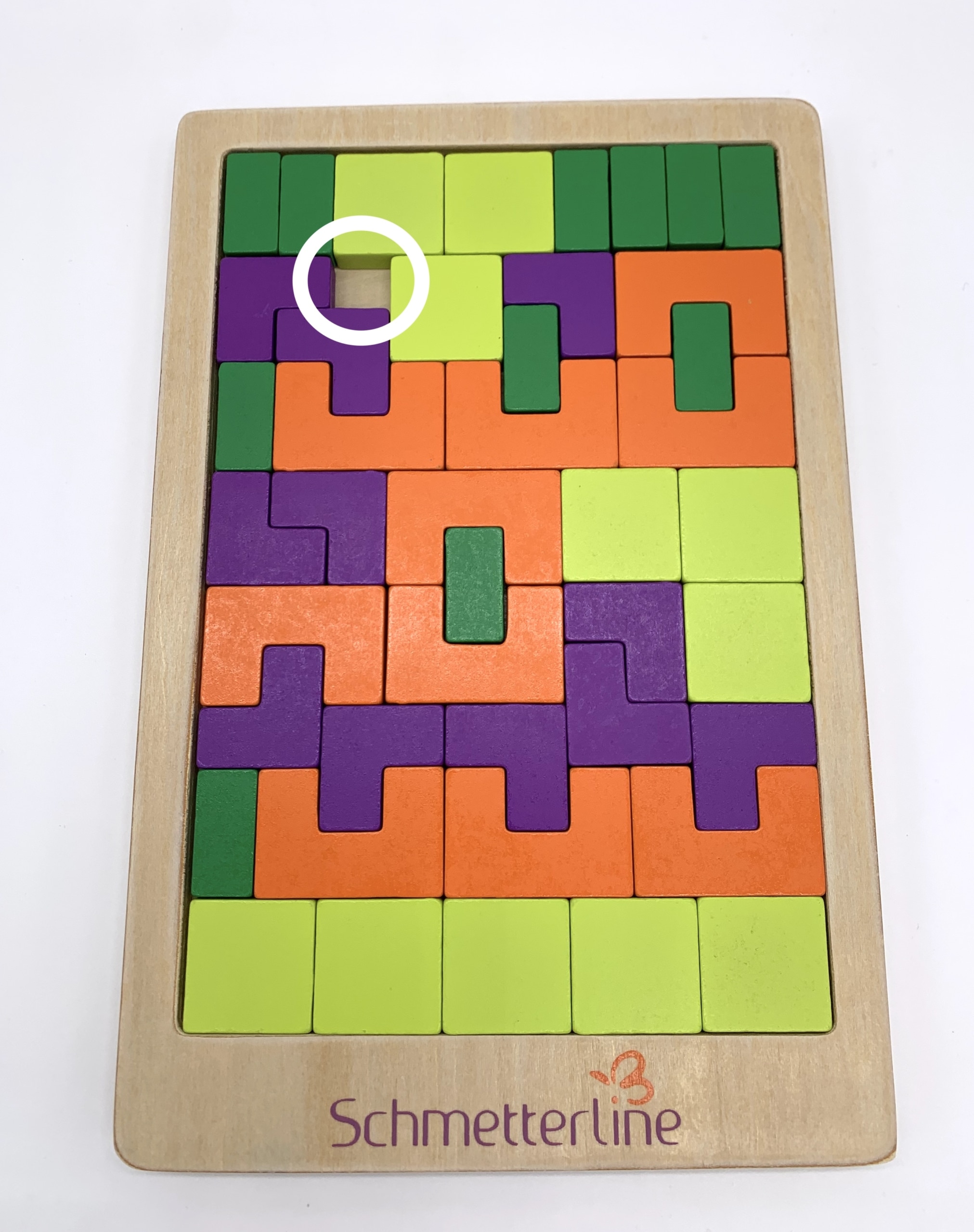 Puzzle Aufgabe mit 4 Farben