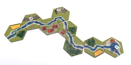 Spiel Dorfromantik - lange Flüsse bauen