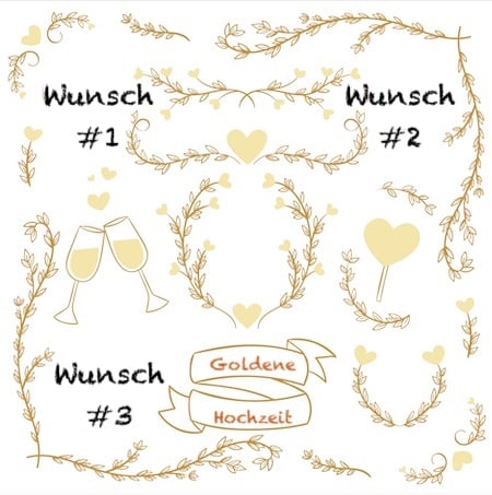 Wünsche zur Goldenen Hochzeit