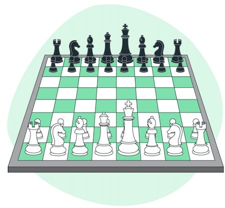 Schach - Aufstellung der Figuren