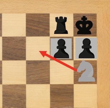 Schach ersticktes Matt