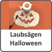 Laubsägearbeit für Halloween