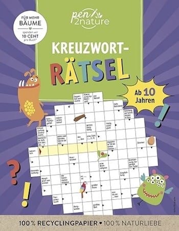 Kreuzwort Rätsel ab 10 Jahren