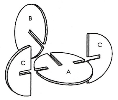 Laubsägearbeit Holzkugel