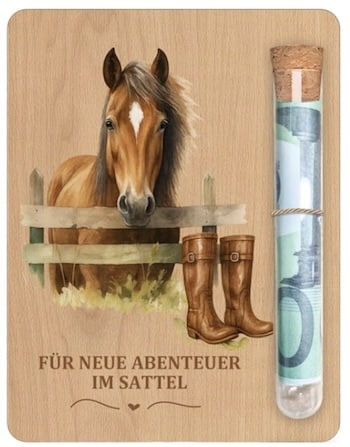 Pferdefan Geschenk Verpackung Jugendweihe