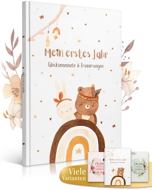 EULENTALER® Original Babytagebuch „Boho“
