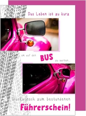 Edition Seidel Premium Glückwunschkarte Führerschein