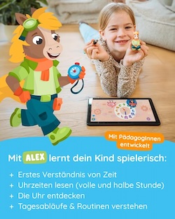 Edurino Figur Alex — Die Uhr lerne