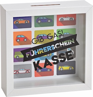 MC-Trend Spardose „Gib Gas!“ — Führerschein-Spardose