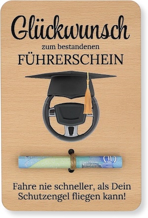 ZUKLA Verpackung Führerschein Gutschein