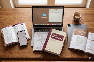 Digitale Bücher für Senioren — iPhone, WhatsApp, PC, Internet, KI