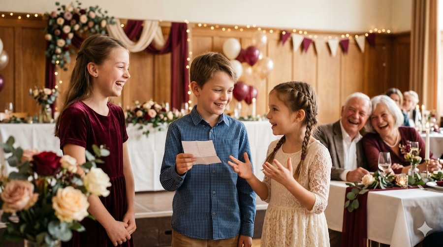 Goldene Hochzeit Sketch für Enkel: Enkelkinder verraten lustige Geheimnisse über Oma und Opa