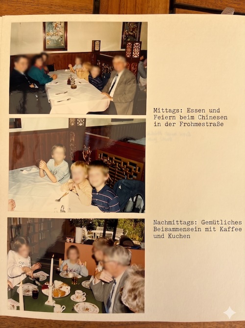 Enkelkinder von Jürgen Busch bei der Einschulungsfeier beim Chinesen in Hamburg