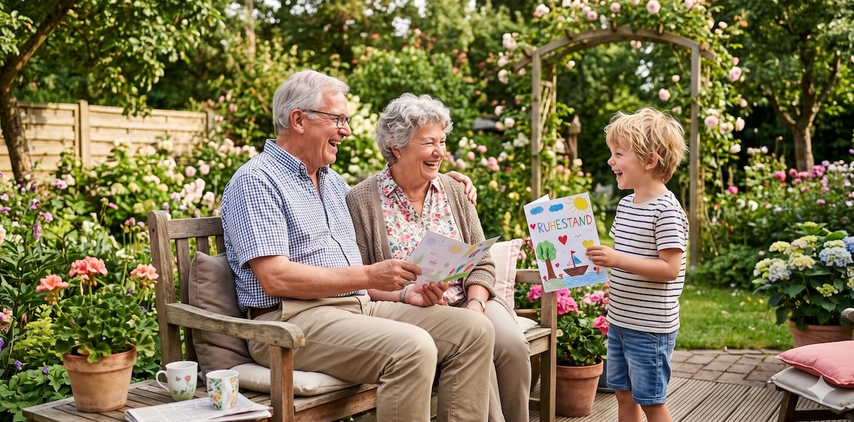 Glückwünsche zum Ruhestand für Oma und Opa