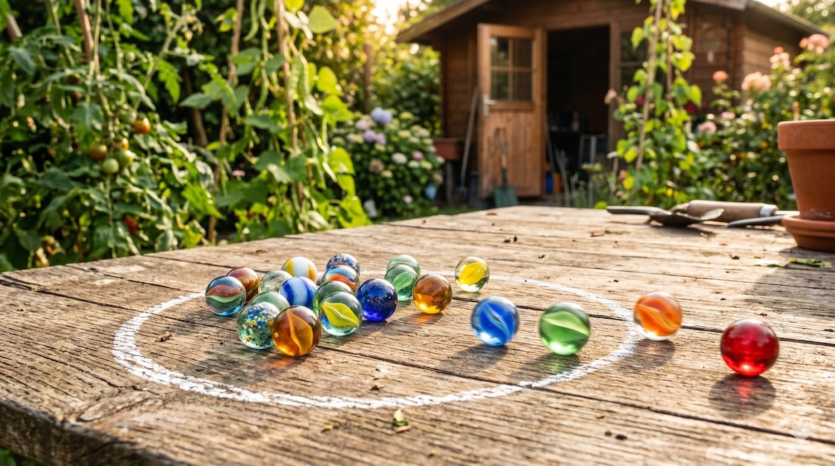 Bunte Glasmurmeln für klassische und lustige Murmelspiele
