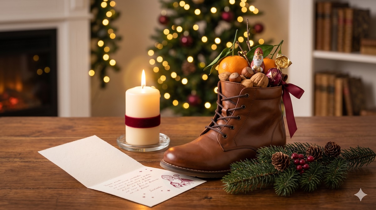 Nikolausgruß von Oma und Opa — liebevolle Grußkarte zum Nikolaus für die Enkelkinder