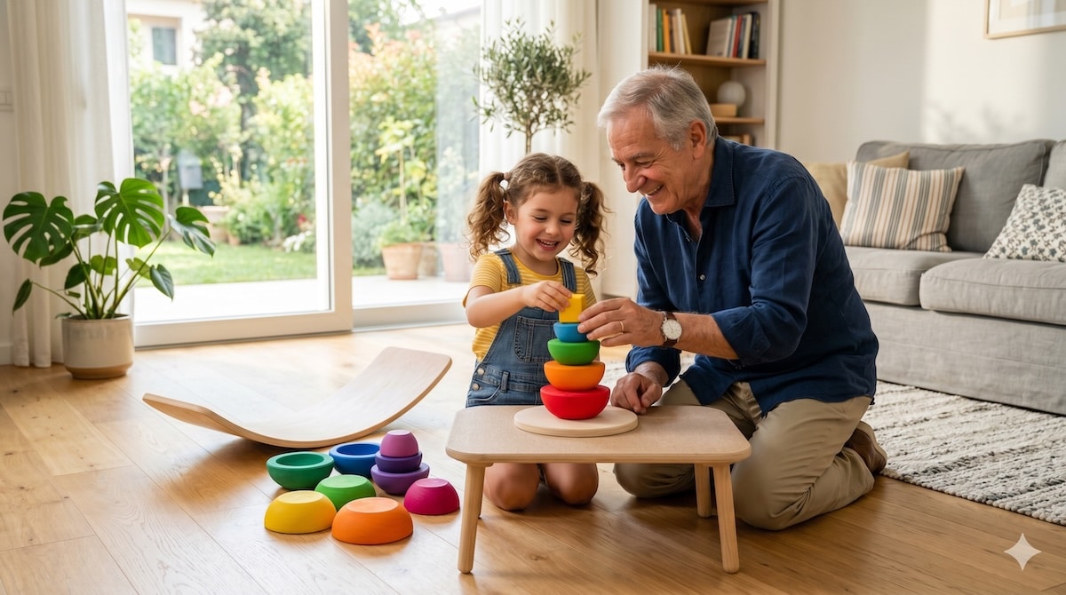 Stapelsteine von joboo im Test – bunte Stapelsteine und Balance Board