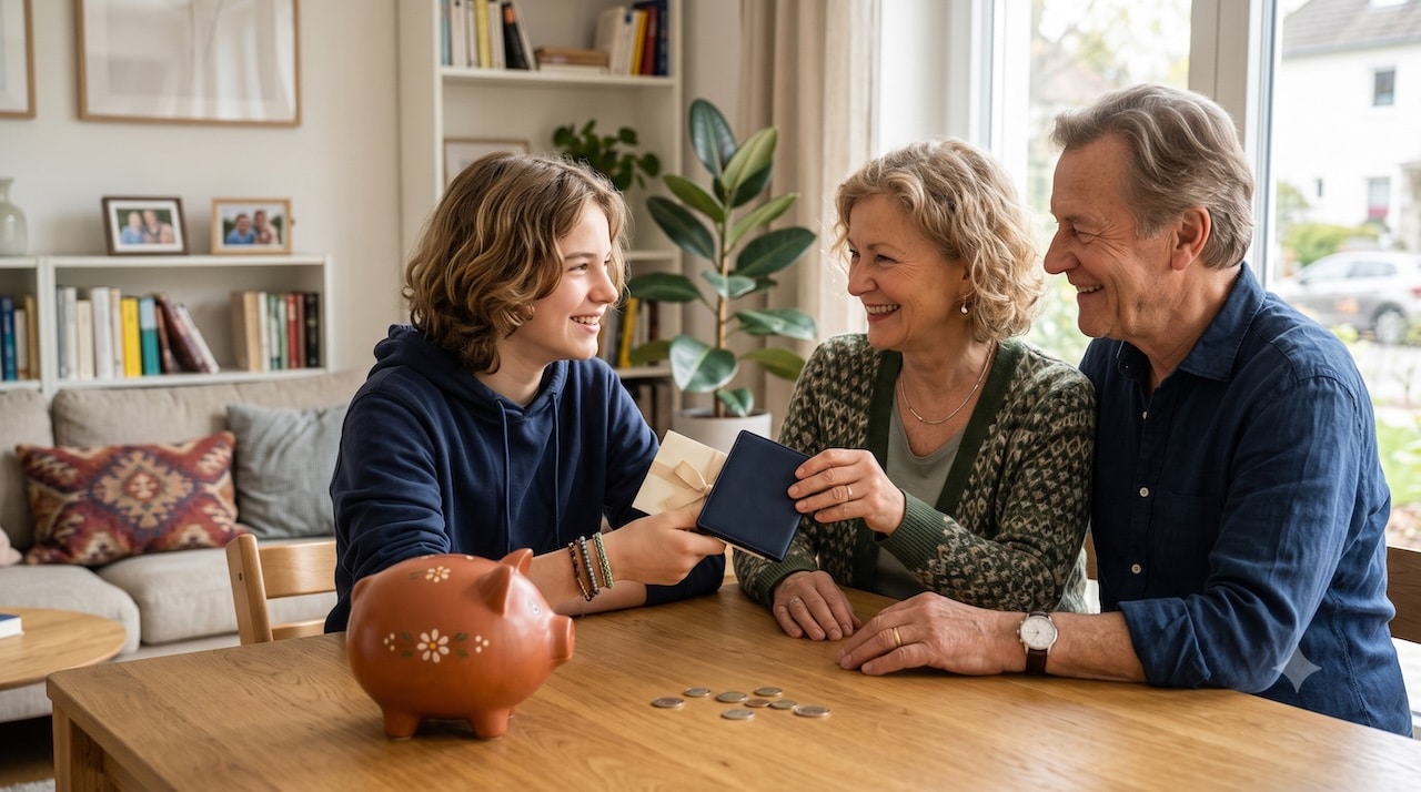 Geld an Enkel schenken